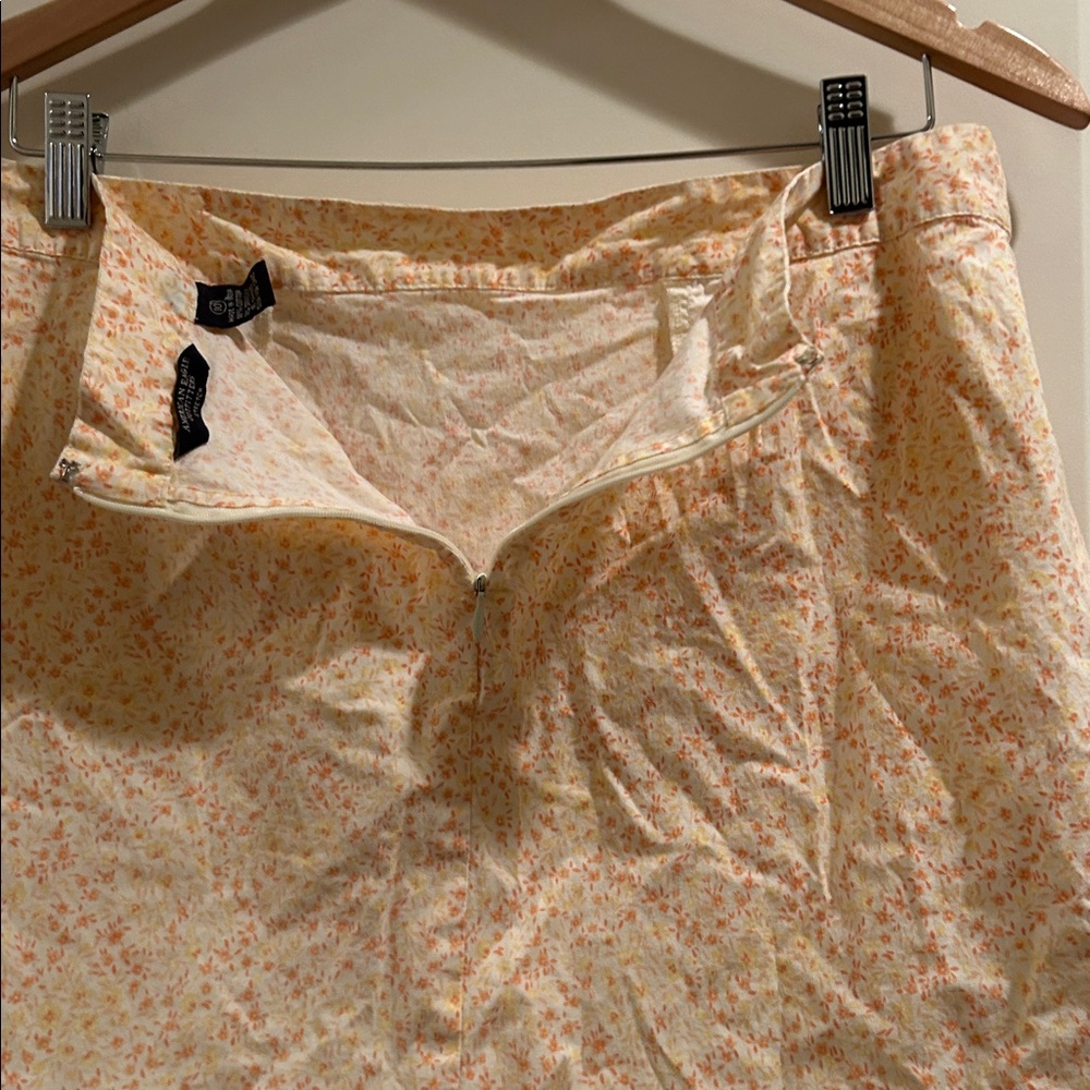 American Eagle Outfitters stretch Floral boxy preppy Skirt pockets/zip back 10 - Picture 11 of 12